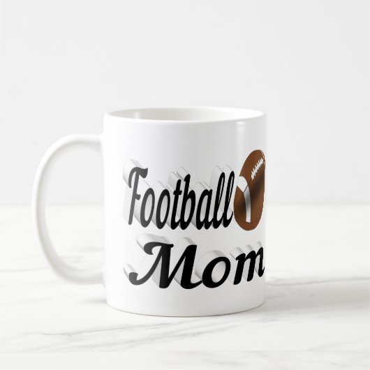 サッカーマムハーフ文字コーヒーマグ コーヒーマグカップ (左)