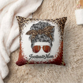 サッカーマムヒョウ柄 クッション (ブランケット)