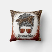 サッカーマムヒョウ柄 クッション (裏面)