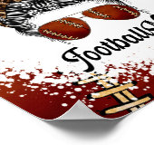 サッカーマムヒョウ柄 ポスター (角)