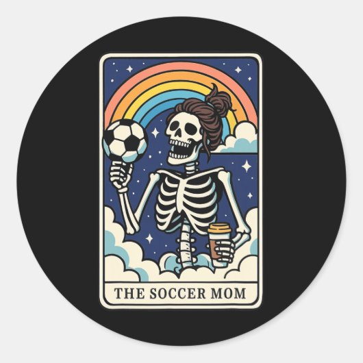 サッカーマム タロットカード _1 ラウンドシール (正面)