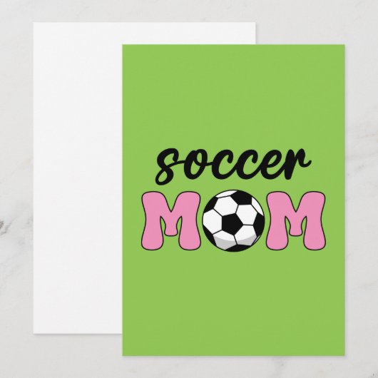 サッカーマム 母の日 シーズンカード (正面/裏面)