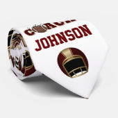 サッカーマルーンと金ゴールドコーチタイ – SRF ネクタイ (ロール)