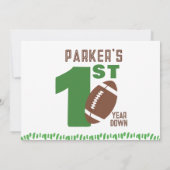 サッカーミニマルファーストBIrthdayパーティースポーツ 招待状 (裏面)