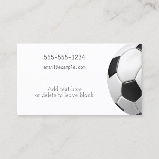 サッカーミニマルボール紫QRコードサッカーコーチ 名刺 (裏面)