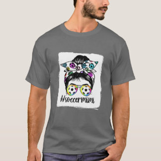 サッカーミミミライフメッシーブンバンダナ女性母 Tシャツ