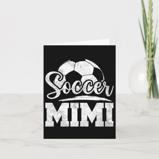 サッカーミミ サッカー選手 ゲームデー 母の日 カード (正面)