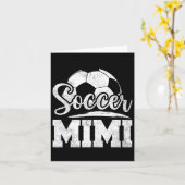 サッカーミミ サッカー選手 ゲームデー 母の日 カード (黄色い花)