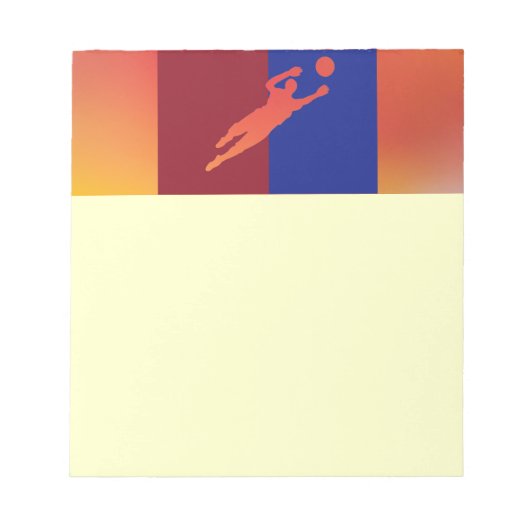 サッカーメモ帳 ノートパッド (正面)