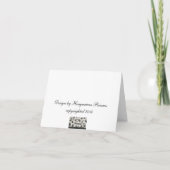 サッカーモダンボールありがとう サンキューカード (裏面)