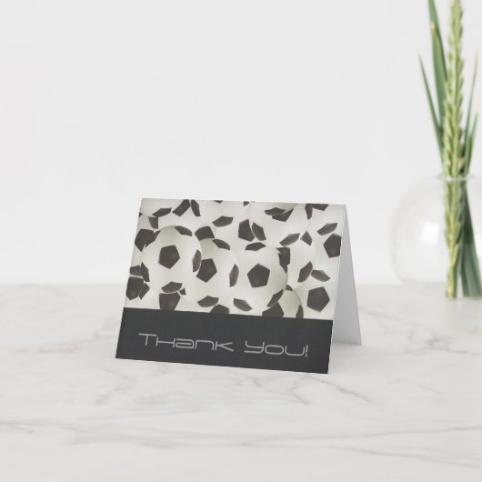 サッカーモダンボールありがとう サンキューカード (正面)