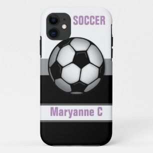 サッカーモダンボールパープルカスタムiPhone 5ケース iPhone 11 ケース