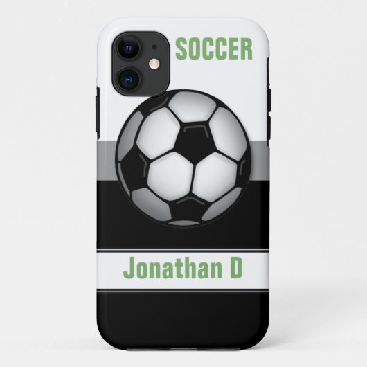 サッカーモダンボール緑カスタムのiPhone 5ケース Case-Mate iPhoneケース (裏面)