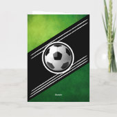 サッカーモダンボール選手誕生日 カード (裏面)