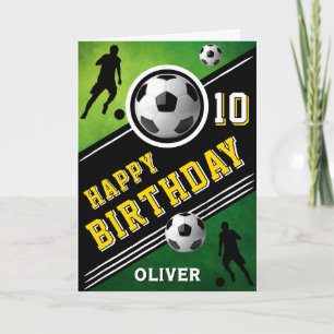 サッカーモダンボール選手誕生日 カード