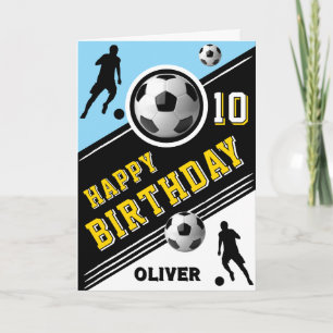 サッカーモダンボール選手誕生日 カード