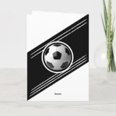 サッカーモダンボール選手誕生日 カード (裏面)