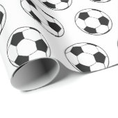 サッカーモダン少年誕生日キッズ ラッピングペーパー (ロールコーナー)
