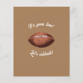 サッカーモダン戦術バジェット誕生日招待状 (裏面)