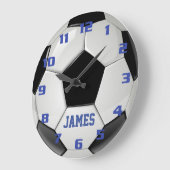 サッカーモノグラム ラージ壁時計 (傾斜)