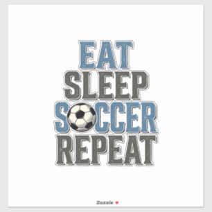 サッカーユニフォーム Eat Sleep Repeat ヴィンテージTシャツ_1 シール