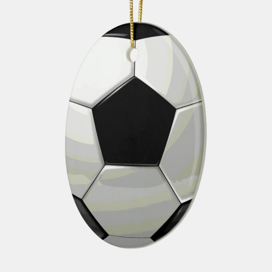 サッカーユニークのアートワーク セラミックオーナメント (左)