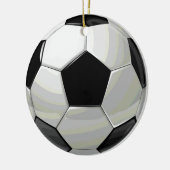 サッカーユニークのアートワーク セラミックオーナメント (左)
