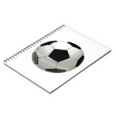 サッカーユニークのアートワーク ノートブック (左側)