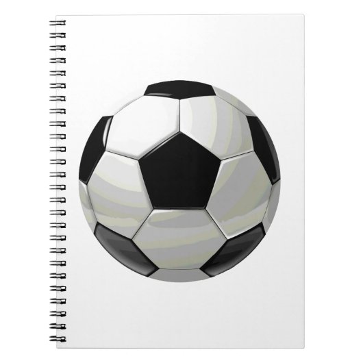 サッカーユニークのアートワーク ノートブック (正面)