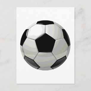 サッカーユニークのアートワーク ポストカード