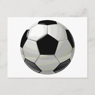 サッカーユニークのアートワーク ポストカード