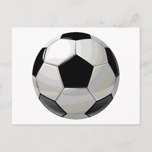 サッカーユニークのアートワーク ポストカード (正面)