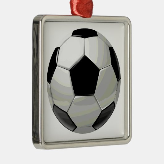 サッカーユニークのアートワーク メタルオーナメント (右)