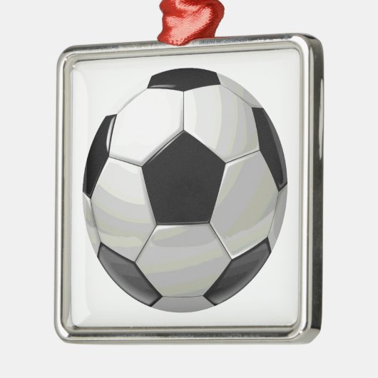 サッカーユニークのアートワーク メタルオーナメント (左)