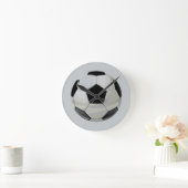 サッカーユニークのアートワーク ラウンド壁時計 (ホーム)