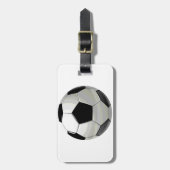 サッカーユニークのアートワーク ラゲッジタグ (正面縦)