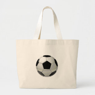 サッカーユニークのアートワーク ラージトートバッグ