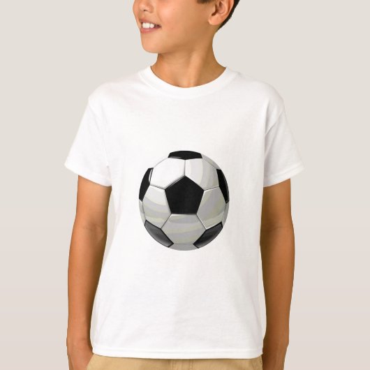 サッカーユニークのアートワーク Tシャツ (正面)
