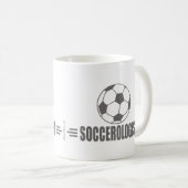 サッカーユーモアのある コーヒーマグカップ (正面右)