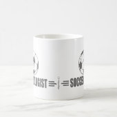 サッカーユーモアのある コーヒーマグカップ (中央)