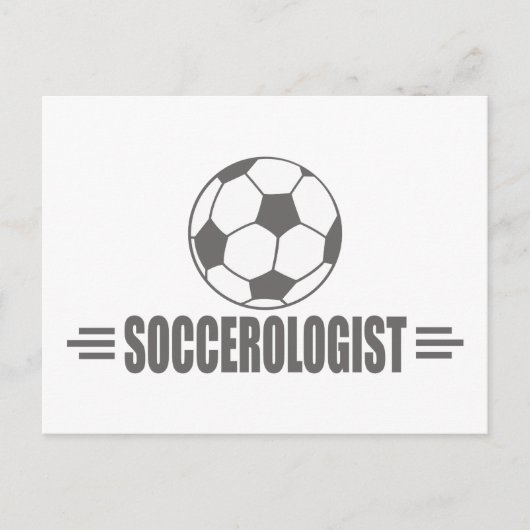サッカーユーモアのある ポストカード (正面)