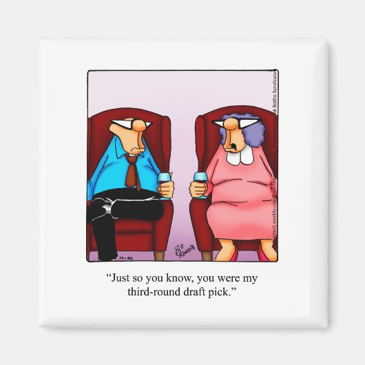 サッカーユーモア冷凍機磁石 マグネット (正面)