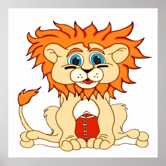 サッカーライオン ポスター (正面)