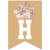 サッカーラグジュアリーガール誕生日 バンティングフラッグ (第2の旗)