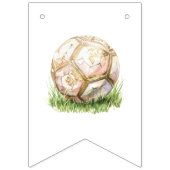 サッカーラグジュアリーガール誕生日 バンティングフラッグ (第1の旗)