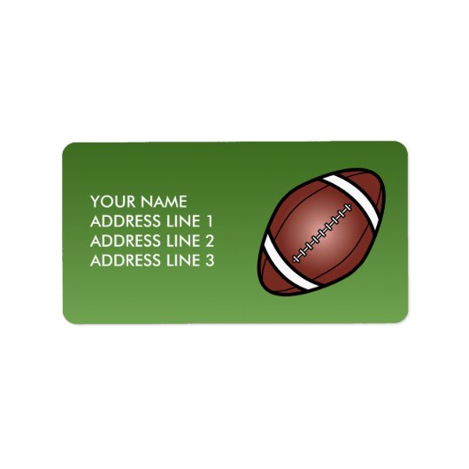 サッカーラグビーボール ラベル (正面)