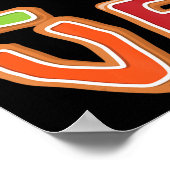 サッカーラブクリスマスキュートなスポーツプレイヤーのクリスマスPaj ポスター (角)