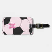 サッカーラブリーピンク ラゲッジタグ (正面横)