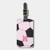 サッカーラブリーピンク ラゲッジタグ (正面縦)