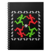 サッカーランニング選手のボール・パターンへの誘導 ノートブック (正面)